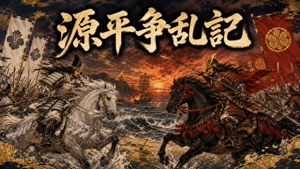 全国図・拡大図・拠点一覧を並べた源平争乱記のゲーム画面